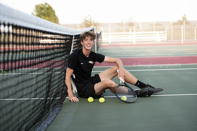 Natural Light Boy Tennis Portraits | Susan Jamison Photographer