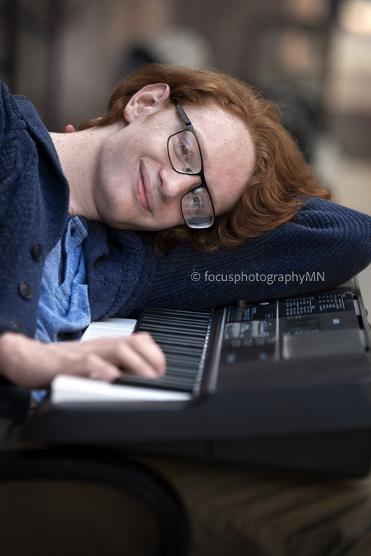 Natural Light Boy Music Piano Portraits | Susan Jamison Photographer